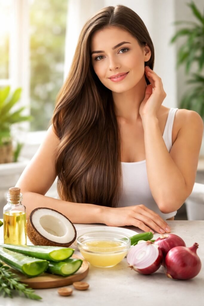 Stop hair fall naturally and boost hair regrowth with natural remedies