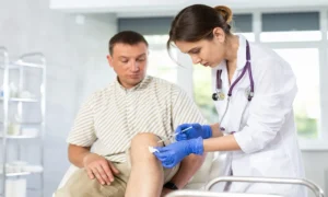 Professional arthritis treatment including joint pain management, physical therapy, anti-inflammatory medication, rehabilitation, healthy nutrition, and long-term joint care.